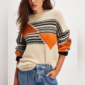 NWT Free People Hidden Trail Pullover Sweater